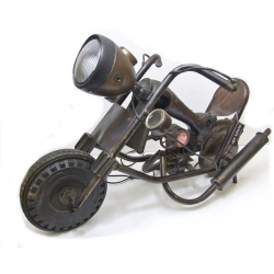 Lampa Motocykl metalowy dekoracja Vintage Loft 78cm